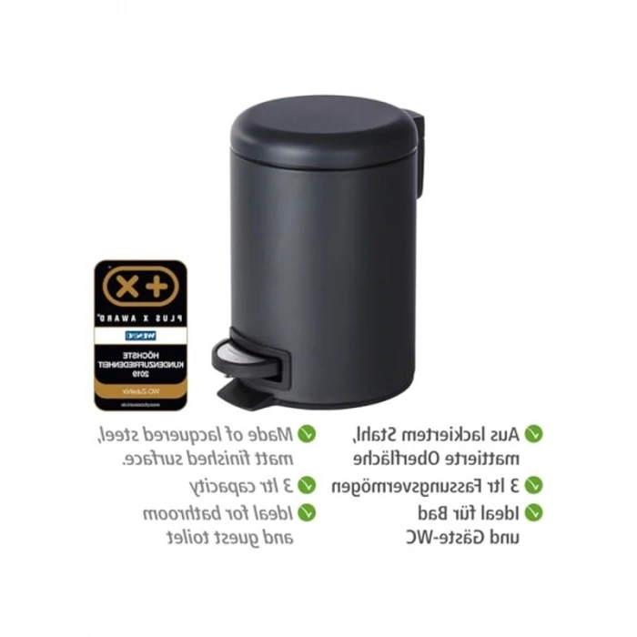 Paslanmaz Çelik Pedallı Çöp Kutusu, Şık ve Kullanışlı Tasarım