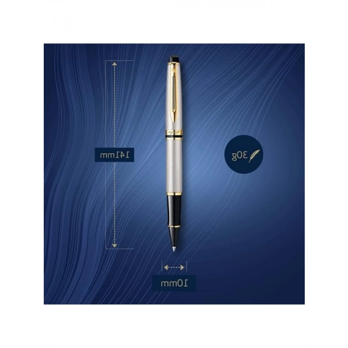 Paslanmaz Çelik Roller Kalem, Altın Tasarım ve İnce Uç