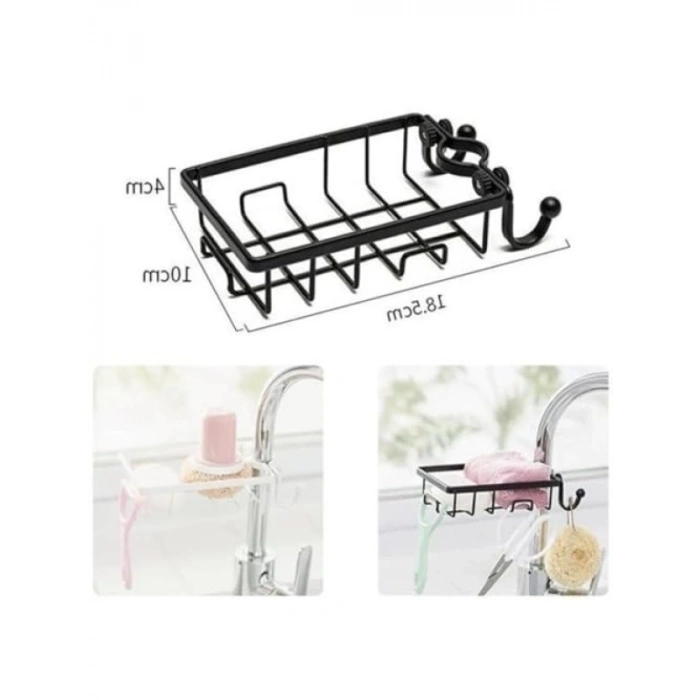 Paslanmaz Çelik Sabunluk - Mutfak ve Banyo için Organizer - Kolay Montaj