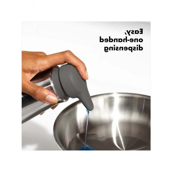 Paslanmaz Çelik Sabunluk - Tek Elle Kullanım İmkanı