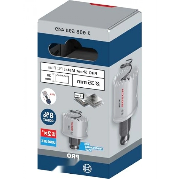 Paslanmaz Çelik Saclar için 35 mm Delik Açma Testeresi