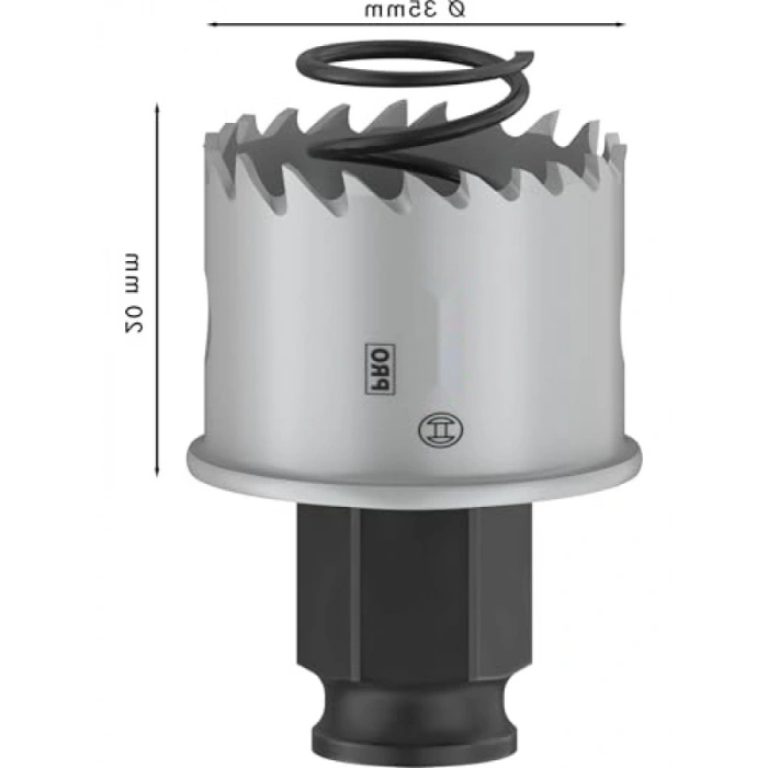 Paslanmaz Çelik Saclar için 35 mm Delik Açma Testeresi