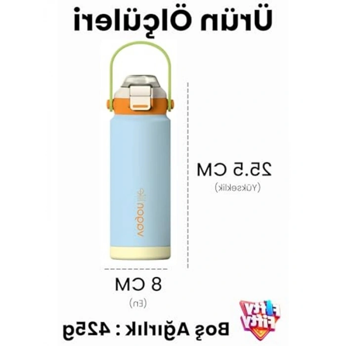 Paslanmaz Çelik Termos, 750 ML Kapasite ve Lila Renk Tasarım