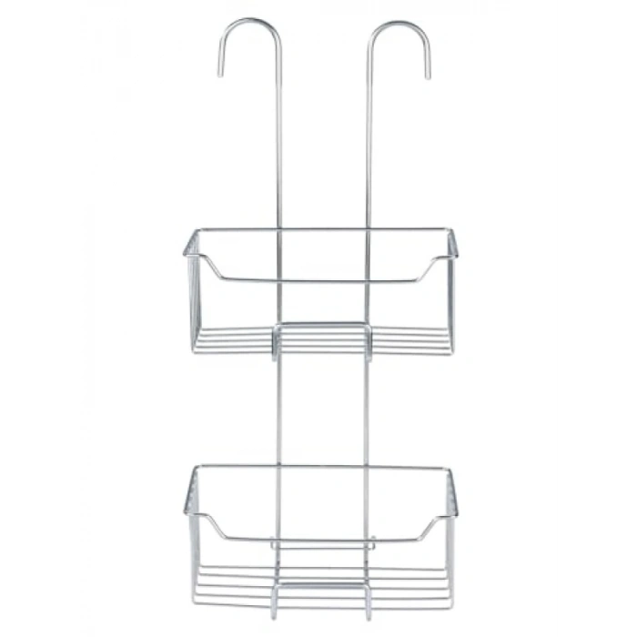 Paslanmaz Çelik Termostatik Duş Rafı - 2 Seviyeli, 25 x 55 x 14 cm