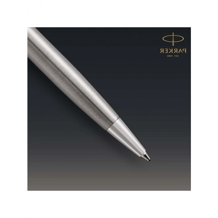 Paslanmaz Çelik Tükenmez Kalem, Orta Uç, Mavi Mürekkep