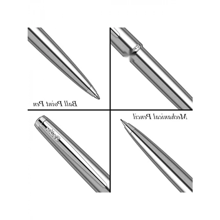 Paslanmaz Çelik Tükenmez ve Versatil Kalem Takımı