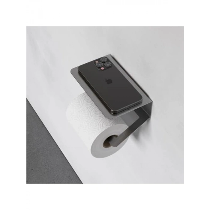 Paslanmaz Çelik Tuvalet Kağıdı Askısı, Raflı Tasarım