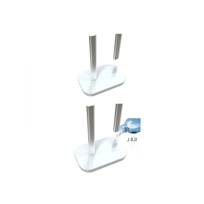 Paslanmaz Çelik Tuvalet Kağıtlığı, Yüksek Stabilite, Beyaz Tasarım