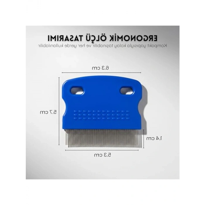 Paslanmaz Çelik Tüy Temizleme Tarağı - Bit ve Pire Temizleyici