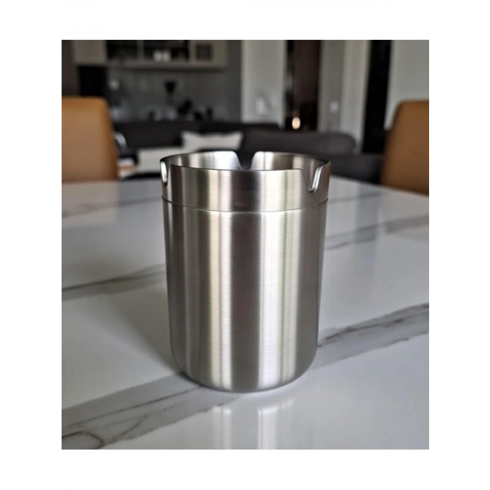 Paslanmaz Çelik Vakumlu Küllük - Rüzgar Geçirmez