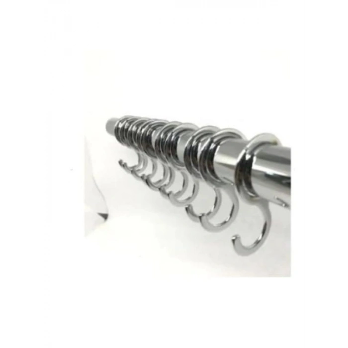 Paslanmaz Dolap Askı Boru Kancası - 5 Adet