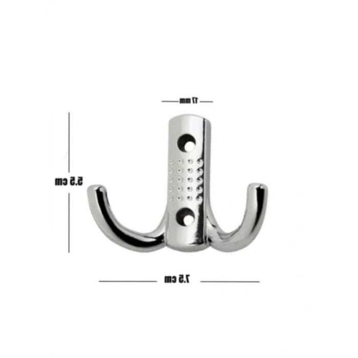 Paslanmaz Krom Metal Elbise Askısı, 4 Adet