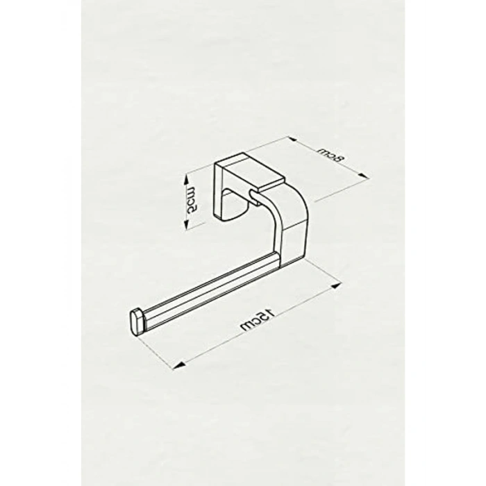 Paslanmaz Krom Tuvalet Kağıdı Askısı, Dayanıklı ve Şık Tasarım