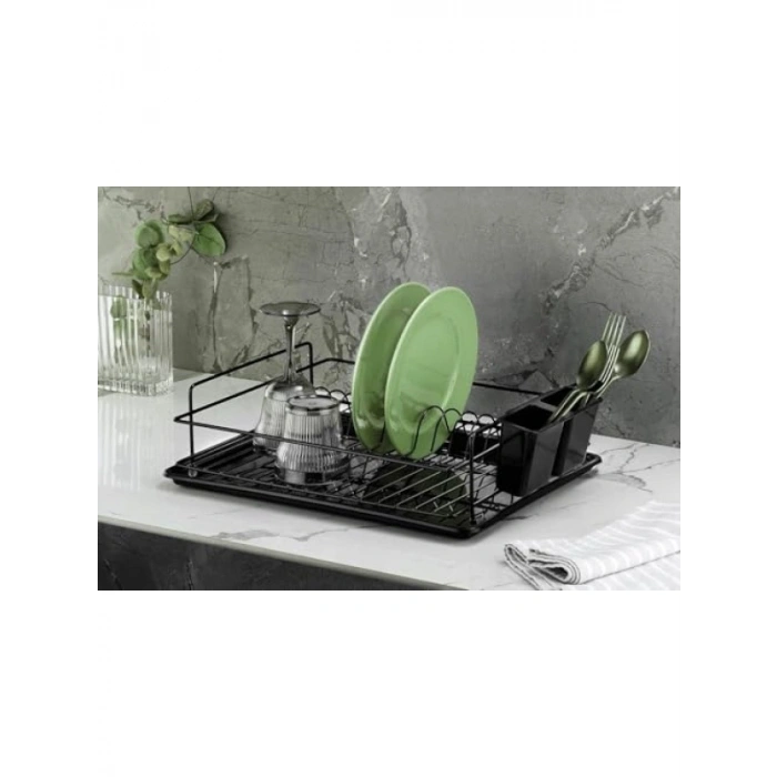 Paslanmaz Siyah Bulaşıklık - Tek Katlı