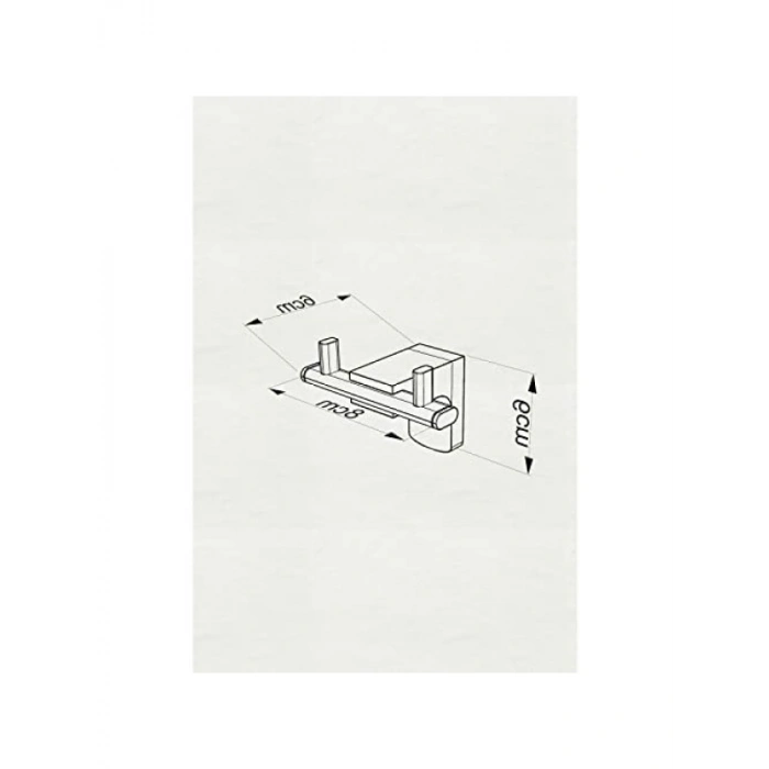 Paslanmaz Siyah İkili Bornoz Havluluk