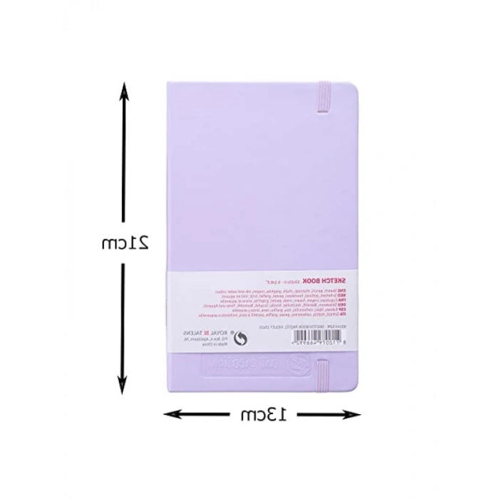 Pastel Mor Eskiz Defteri - 80 Yaprak, 13 cm x 21 cm