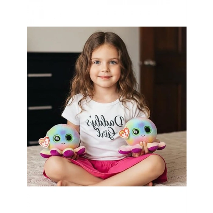 Pastel Mor Peluş Ahtapot Figürü ile Şirin Hediye Seçeneği