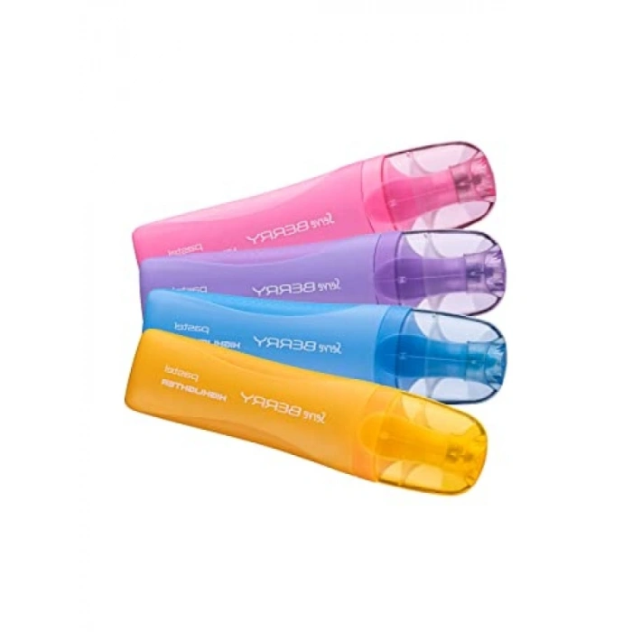 Pastel Renk Fosforlu Kalem Seti, 4lü