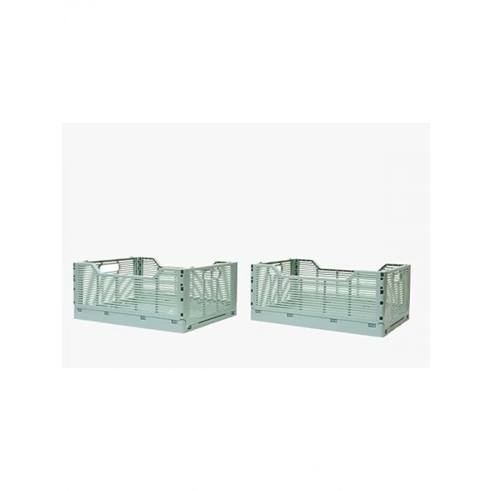 Pastel Renklerde 2 ADET Taşıma Kutusu - Çok Amaçlı Plastik