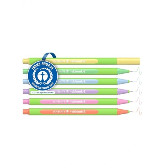 Pastel Renkli 0.4 mm Fiber Uçlu Kalem Seti - 6lı