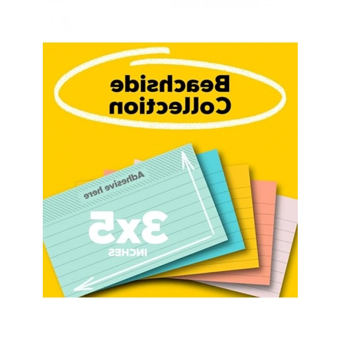 Pastel Renkli 7,6 x 12,7 cm Post-it Not Seti, 5 Blok