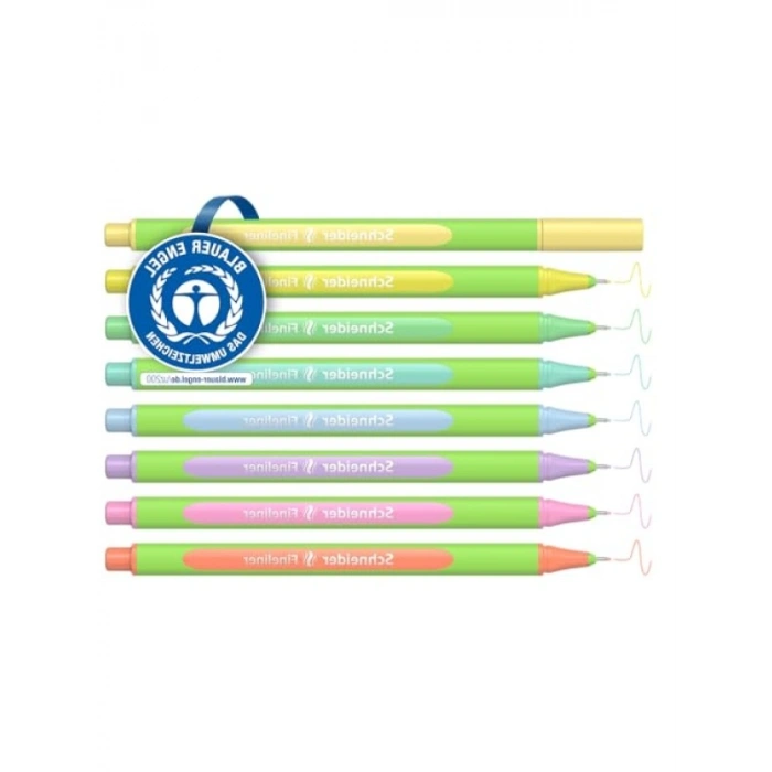 Pastel Renkli İnce Uçlu Keçeli Kalem Seti, 8 Renk