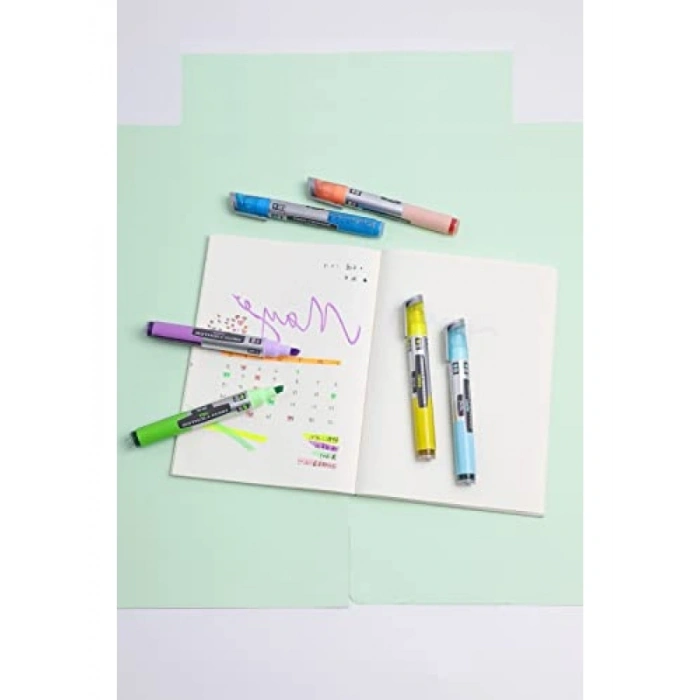 Pastel Sarı Likit Fosforlu Kalem