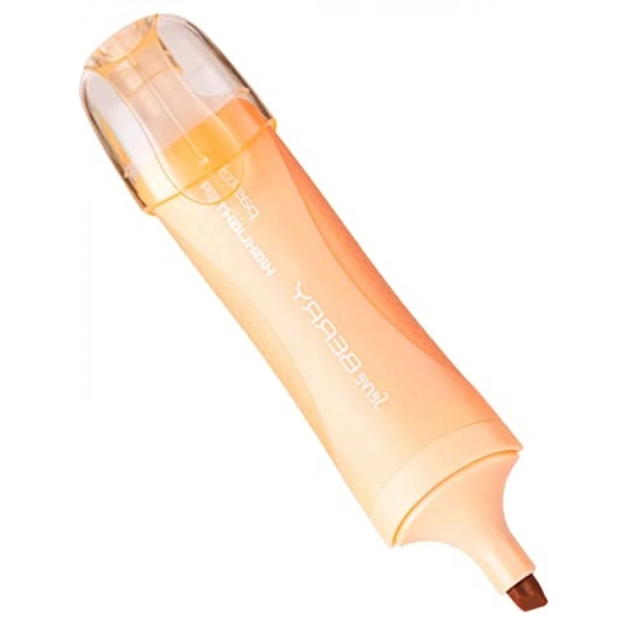 Pastel Turuncu Fosforlu Kalem, Yumuşak Uç