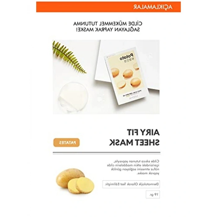 Patates Özlü Aydınlatıcı Yaprak Maske, 1 Adet