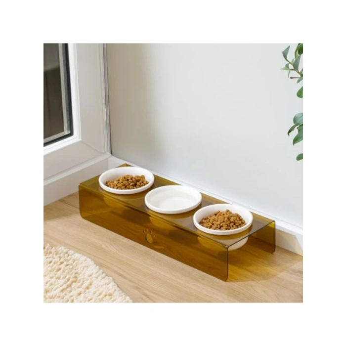 Pati Desenli Şeffaf Mama Kabı - Üçlü Set (44x15 cm)