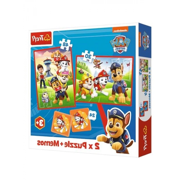 PAW Patrol Ekip Temalı 2si 1 Arada Puzzle ve Notlar Seti