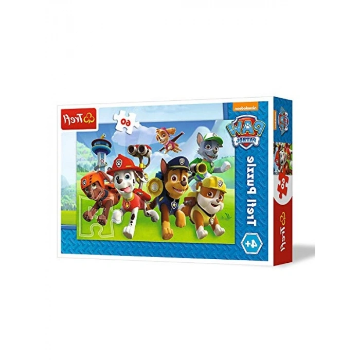Paw Patrol Temalı 60 Parça Eğlenceli Çocuk Puzzle