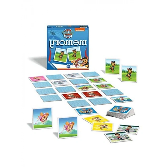 Paw Patrol Temalı Canlı Renkli Memory Yapboz