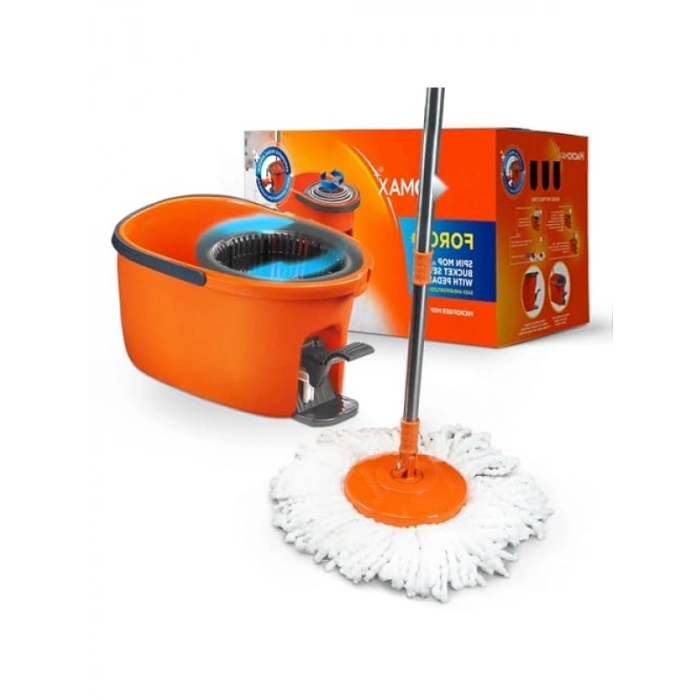 Pedallı Otomatik Temizlik Seti, Ergonomik Mop ve 360° Döner Başlık