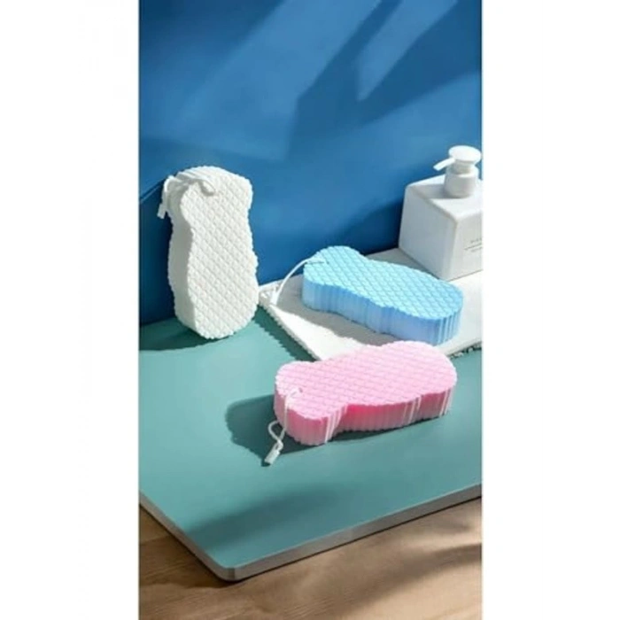 Peeling Etkili Vücut Süngeri, Çok Renkli, 14 cm x 7 cm