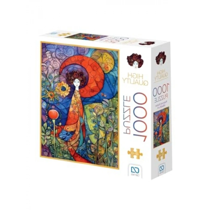 Pelerinli Kadın 1000 Parça Puzzle