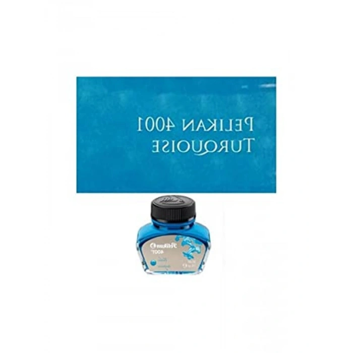 Turkuaz Renkli Yazı Mürekkebi, Kaliteli Kalemlerle Uyumlu 50 ml