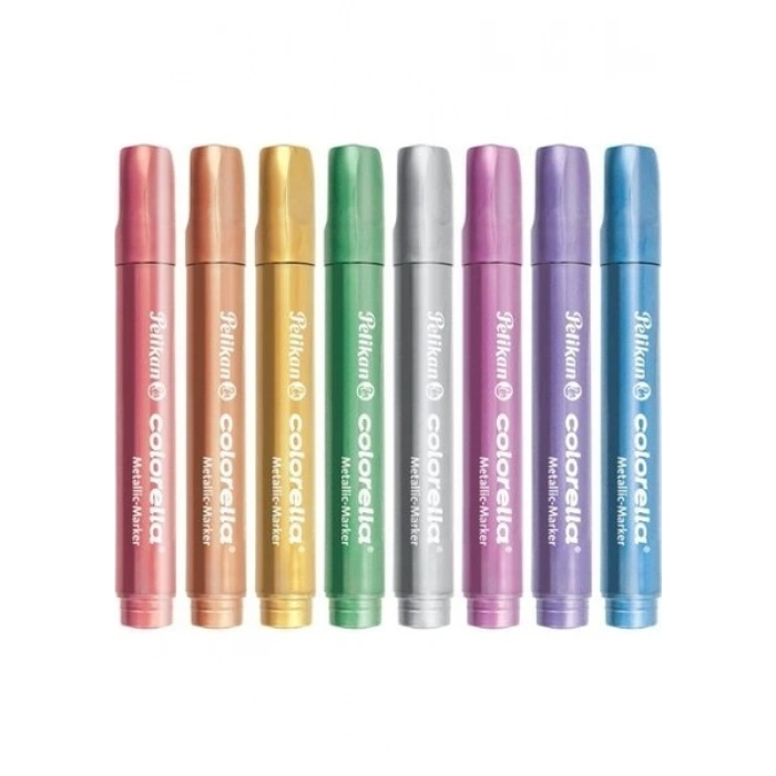 Pelikan Colorella Metalik 411 Keçeli Kalem 8li Kutu