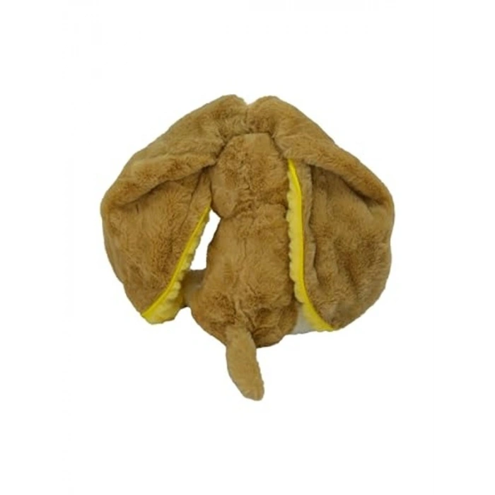 Peluş Ananas Şeklinde Köpek Oyuncağı - 30 Cm, Sarı/Kahverengi