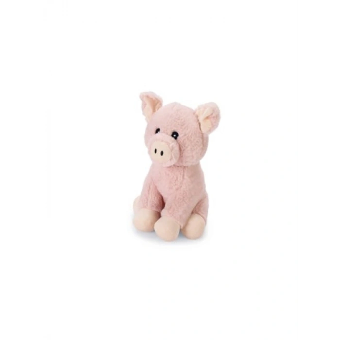 Peluş Domuz Şeklinde Köpek Oyuncağı, Pembe, 25x19x18cm