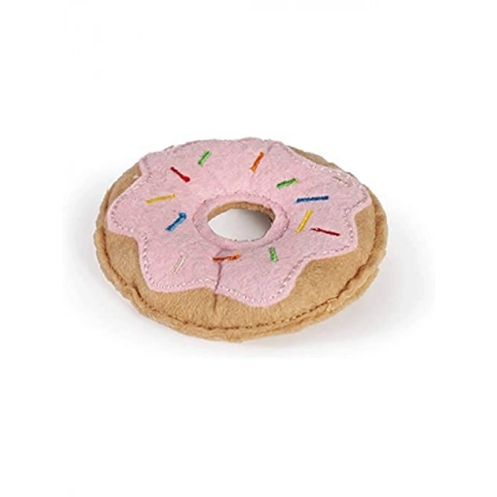 Peluş Kedi Oyuncağı, 7.5 cm Çörek, Pembe