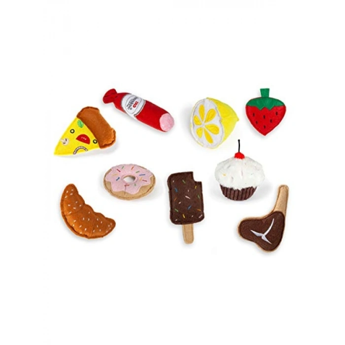 Peluş Kedi Oyuncağı, 7.5 cm Çörek, Pembe