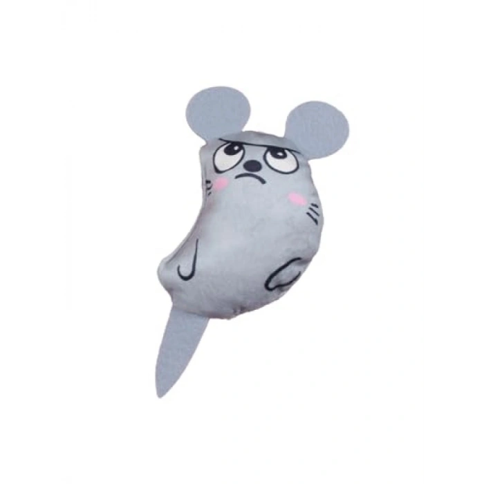 Peluş Kedi Oyuncağı Catnipli Gri