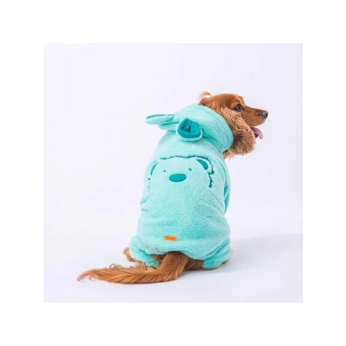 Peluş Köpek Tulumu - Küçük Irklar İçin, Mint Koala Desenli