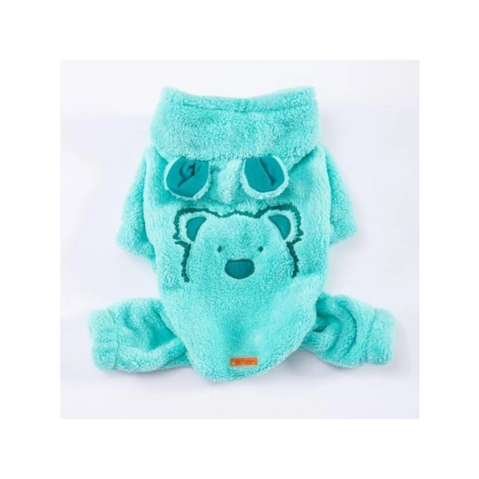 Peluş Köpek Tulumu - Küçük Irklar İçin, Mint Koala Desenli