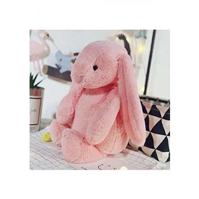 Peluş Tavşan - Pembe Renkli Uzun Kulak Bunny, 65 cm