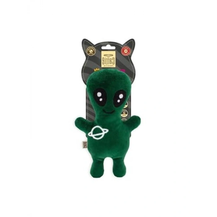 Peluş Uzaylı Kedi Oyuncağı, Matatabi İçerikli, 20 Cm