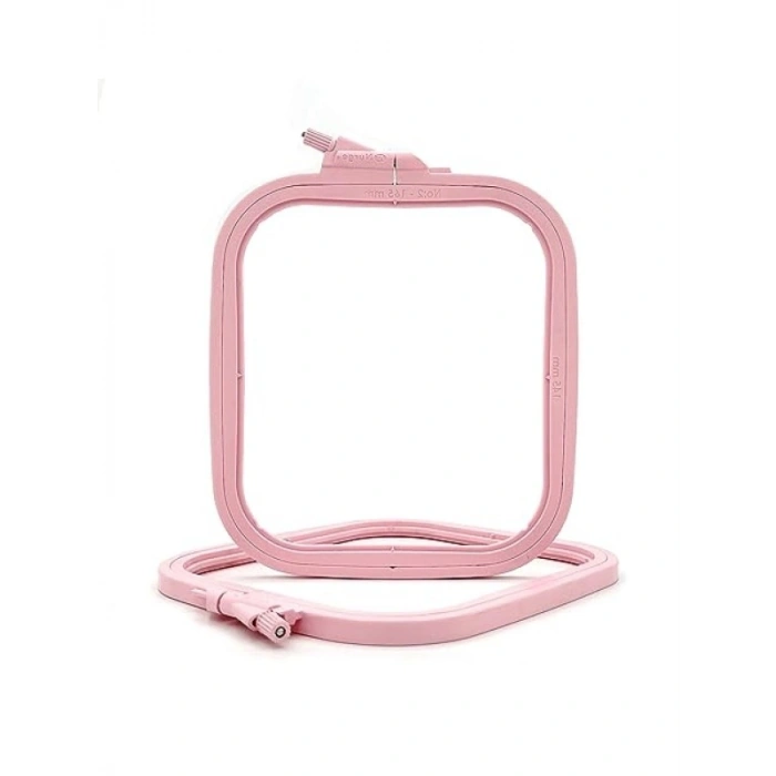 Pembe 2 Nolu Plastik Kare Nakış Kasnağı, Kendin Yap Dikiş