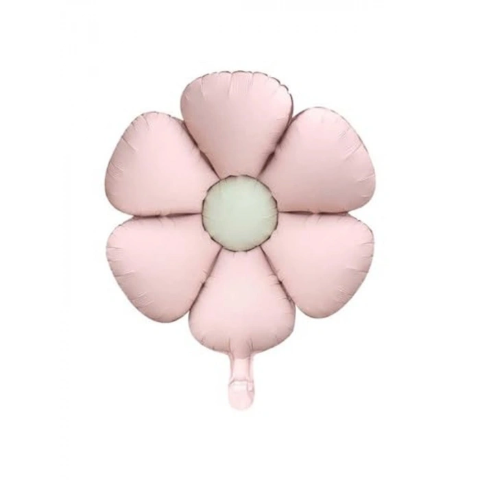 Pembe 60 Cm Boyutunda Retro Papatya Folyo Balon, Eğlenceli Parti Süslemesi