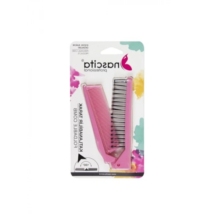 Pembe Açılır-Kapanır Tarak Fırça